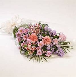 Funeral Flowers in Cellophane