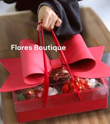 Elegant Red Rose Gift Box