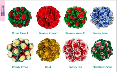 Tinted Roses Chritmas