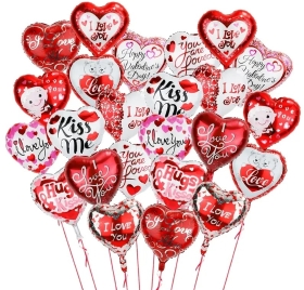 Red Hearts Balloon Bouquet