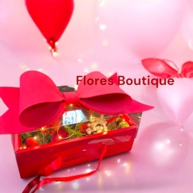 Elegant Red Rose Gift Box