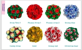 Festive Ecuadorian Tinted Roses for Christmas